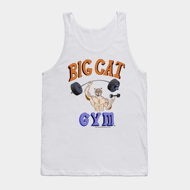 Big Cat Leopard Cartoony Tank Top by BigCatGymSportswear